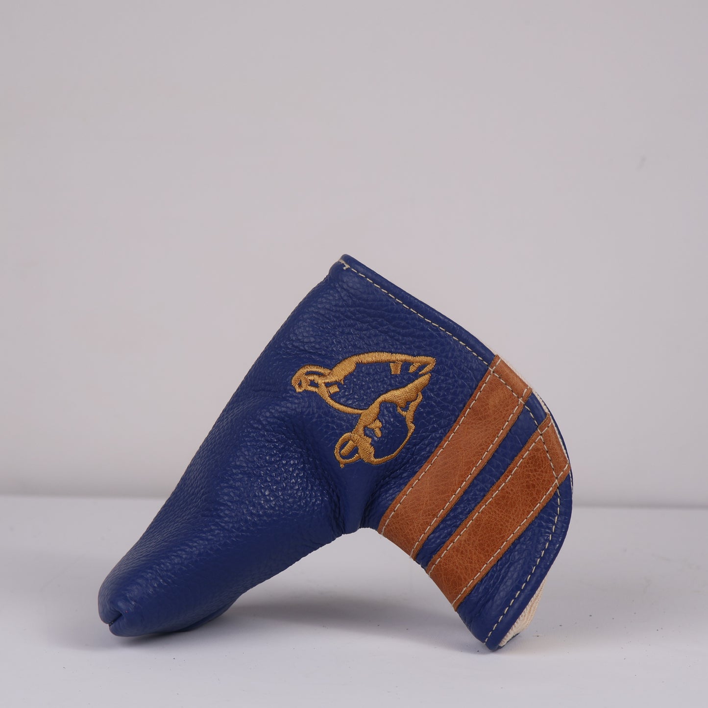 Blade Putter Headcover: True Blue + Carmel