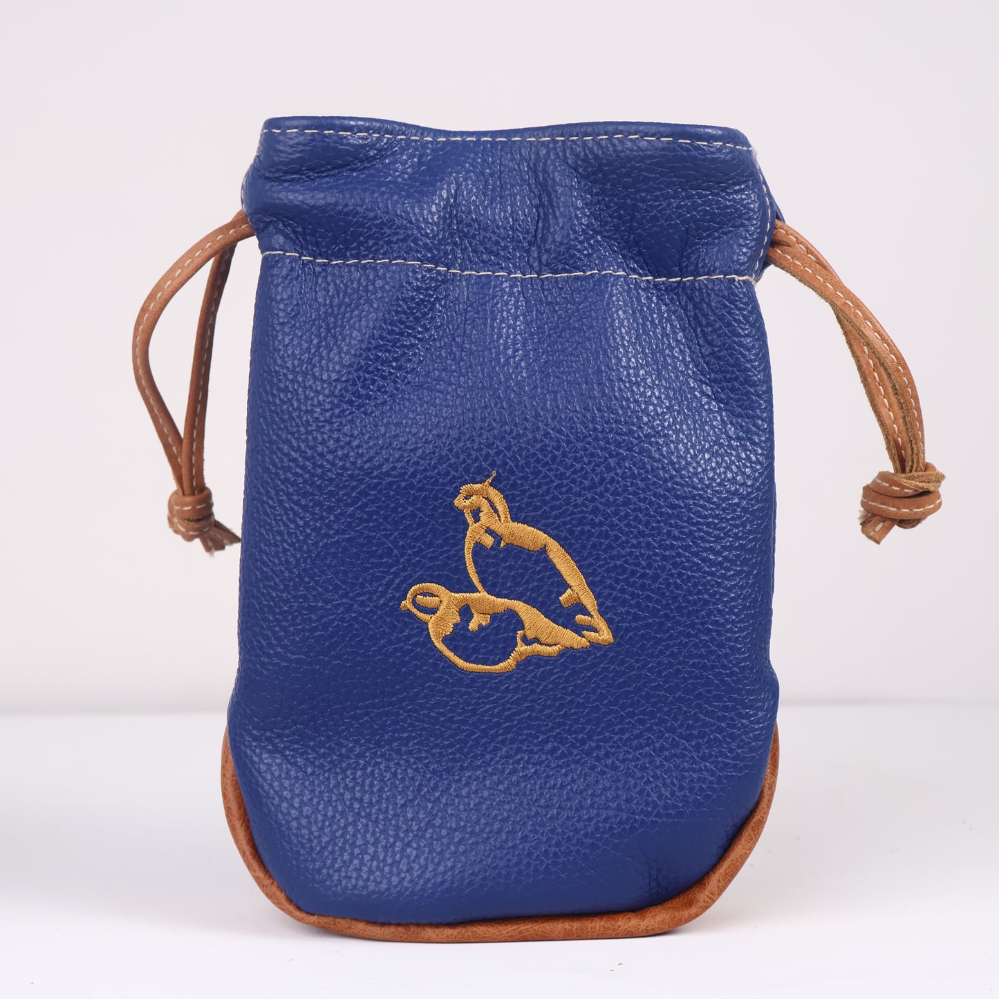 Valuables Pouch Headcover: True Blue + Carmel