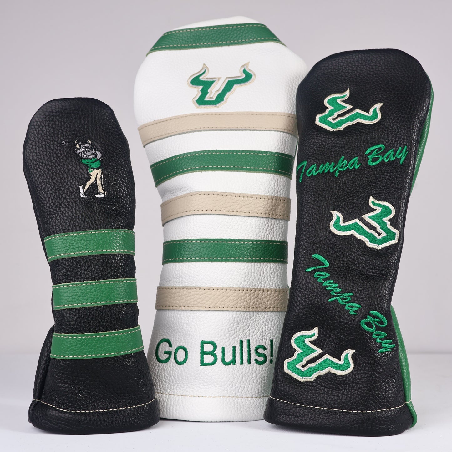 Headcover Set: Emerald Green + Sand + Pure White + Pitch Black