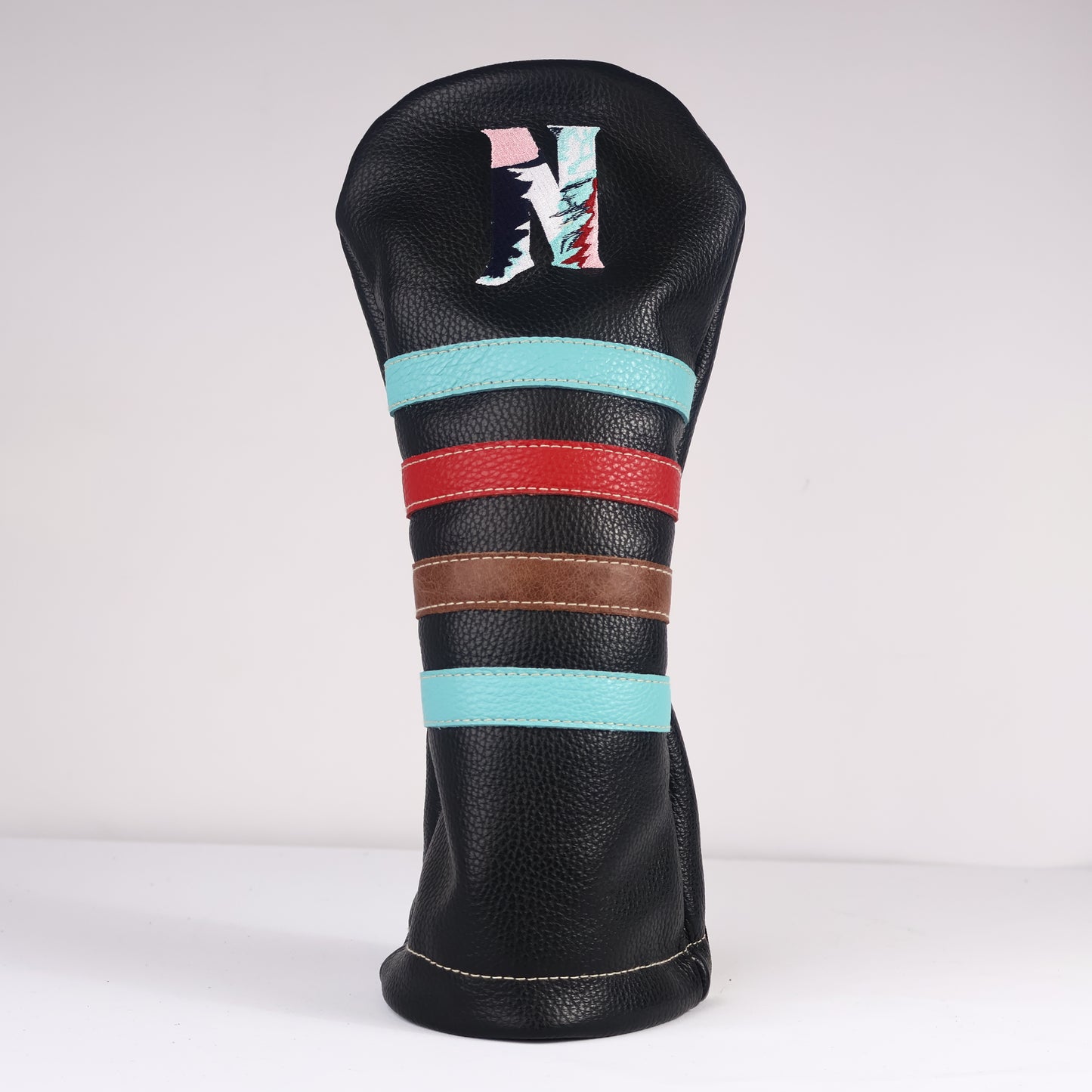 Driver Headcover: Pitch Black + Tiffany + Tobacco Brown + Sunday Red