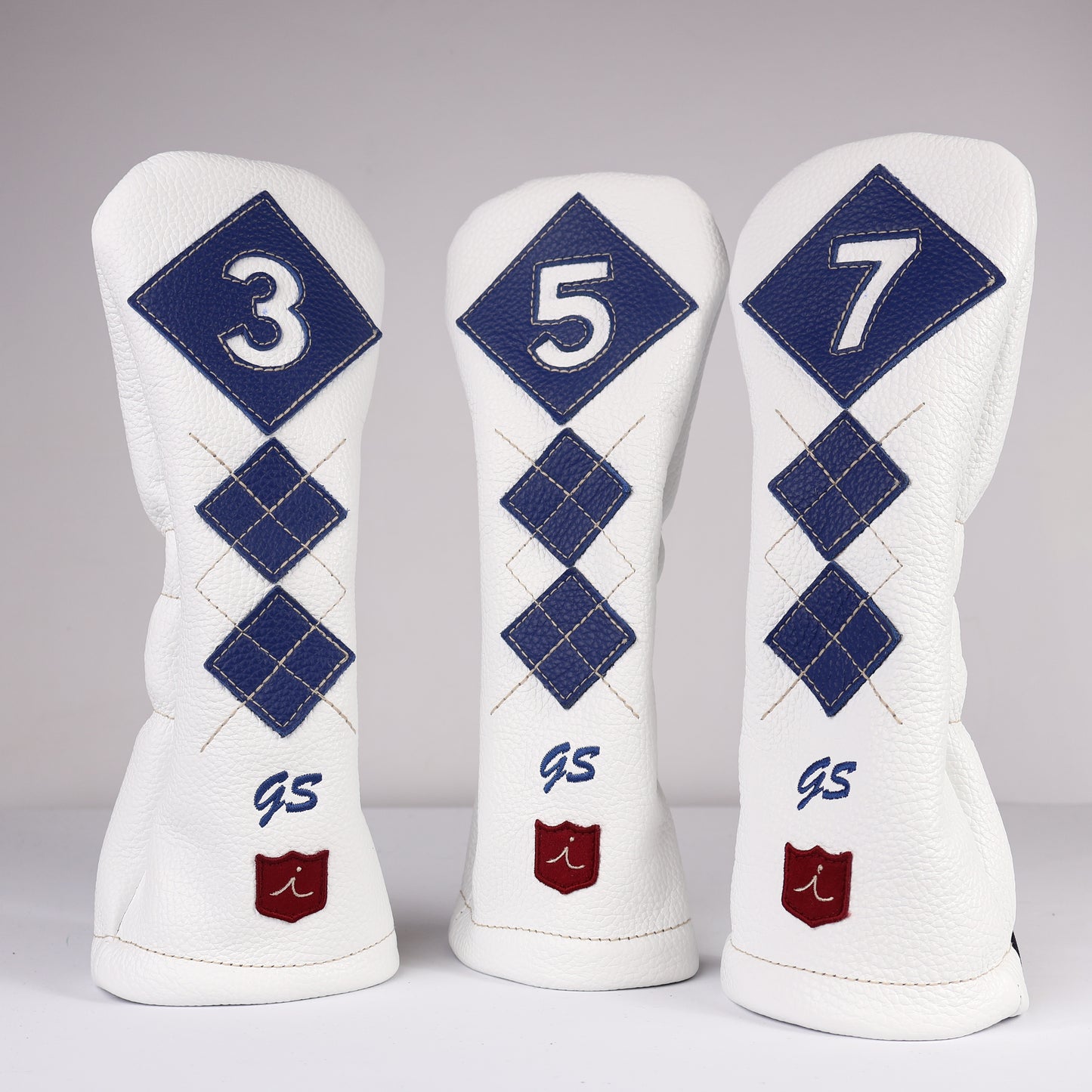 Headcover Set: True Blue + Pure White