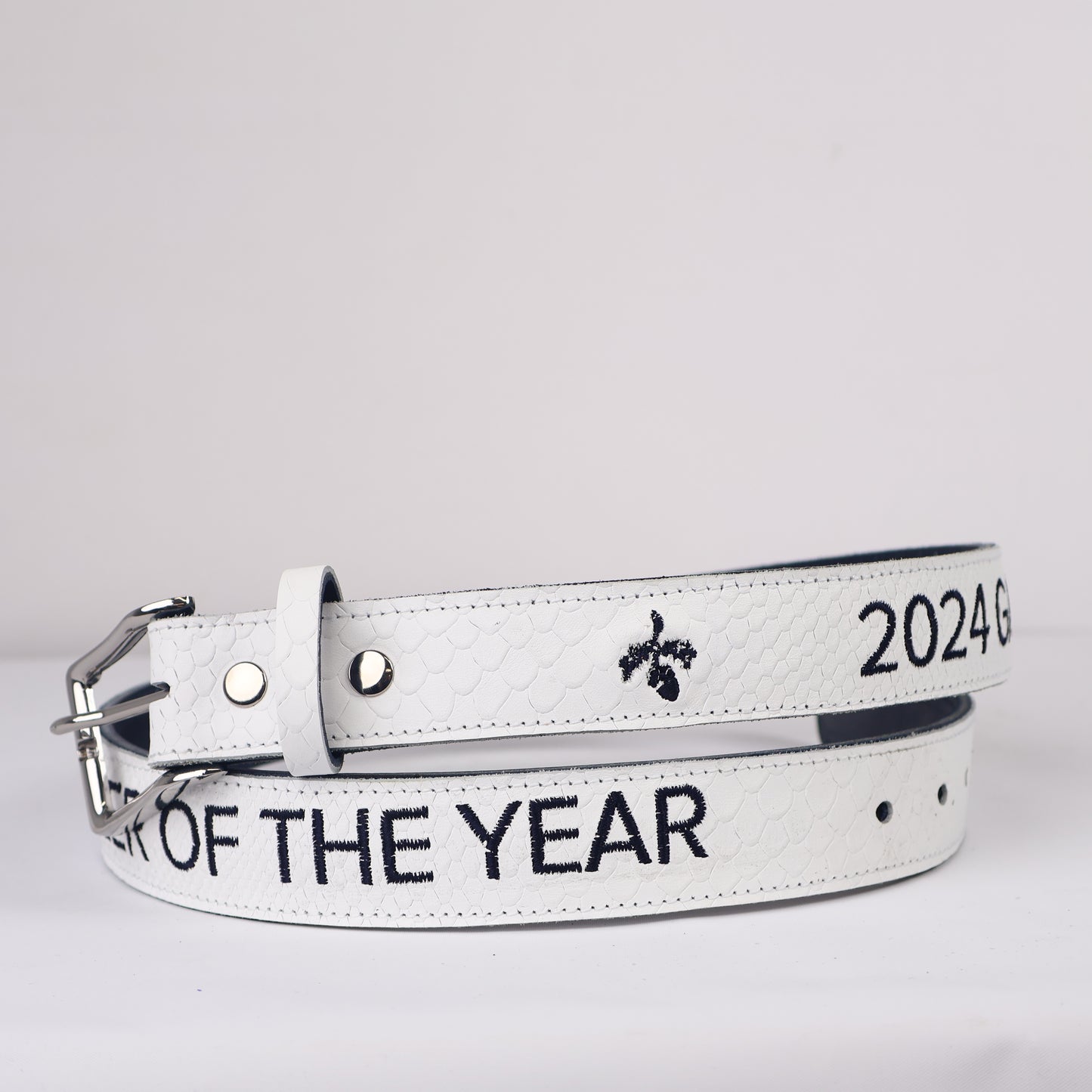 Strato 3.0 Belt: White Boa + Navy