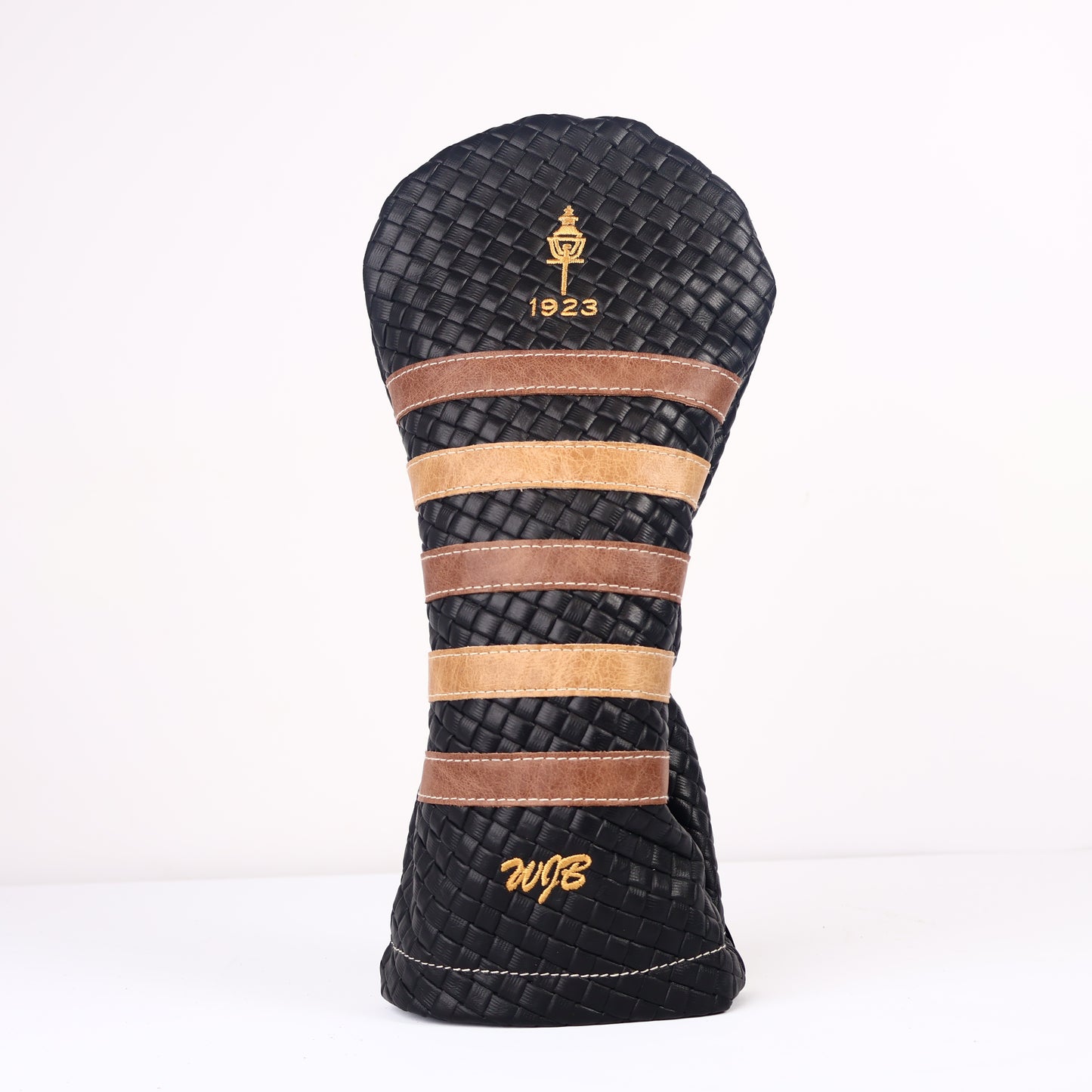 Driver Headcover: Black Sassari + Vermont Honey + Tobacco Brown
