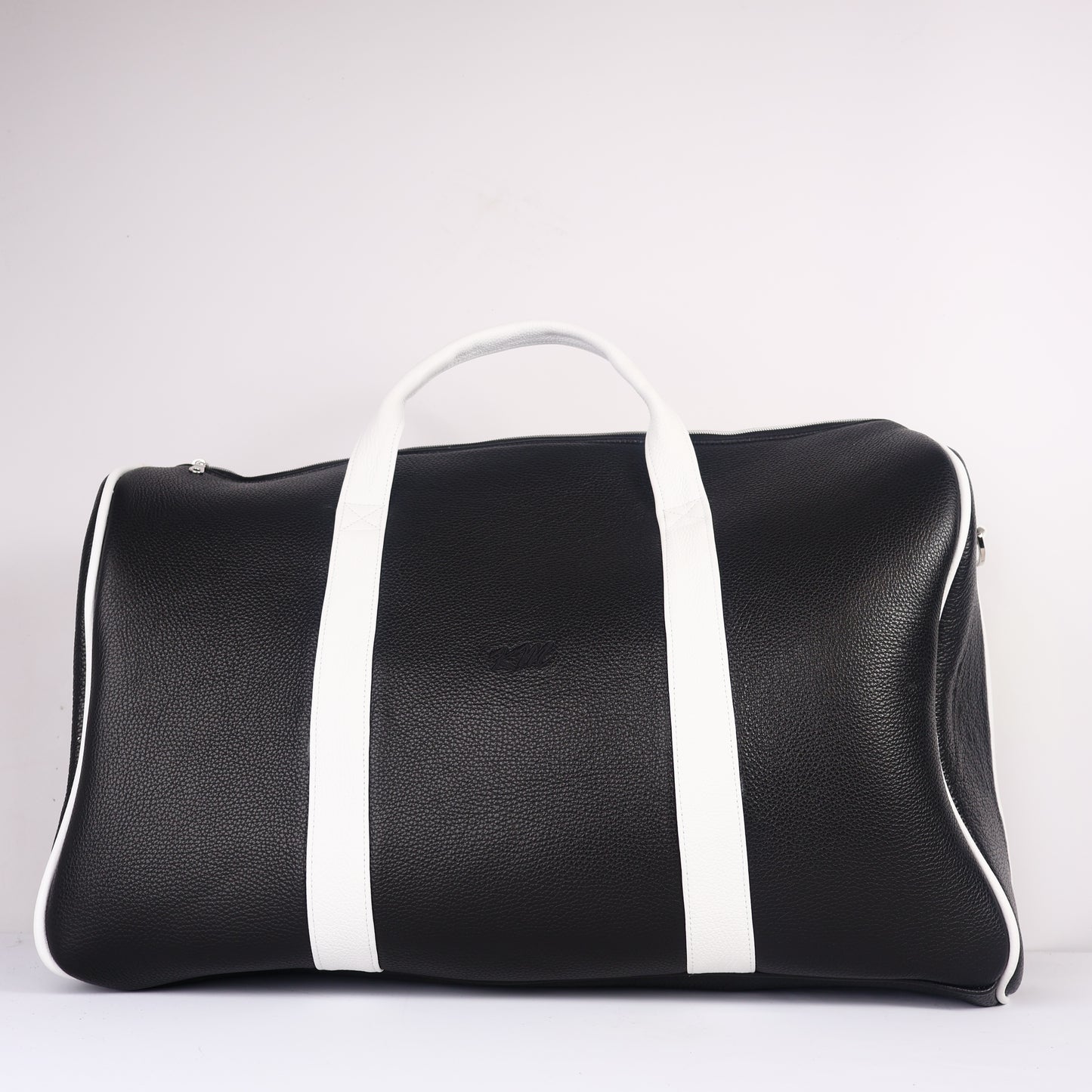 Milano Duffel Bag: Pitch Black + Pure White