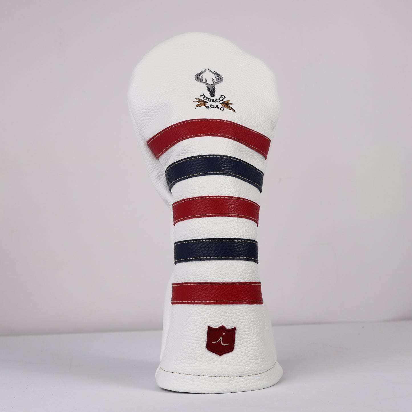 Driver Headcover: Pure White + Navy + Sunday Red