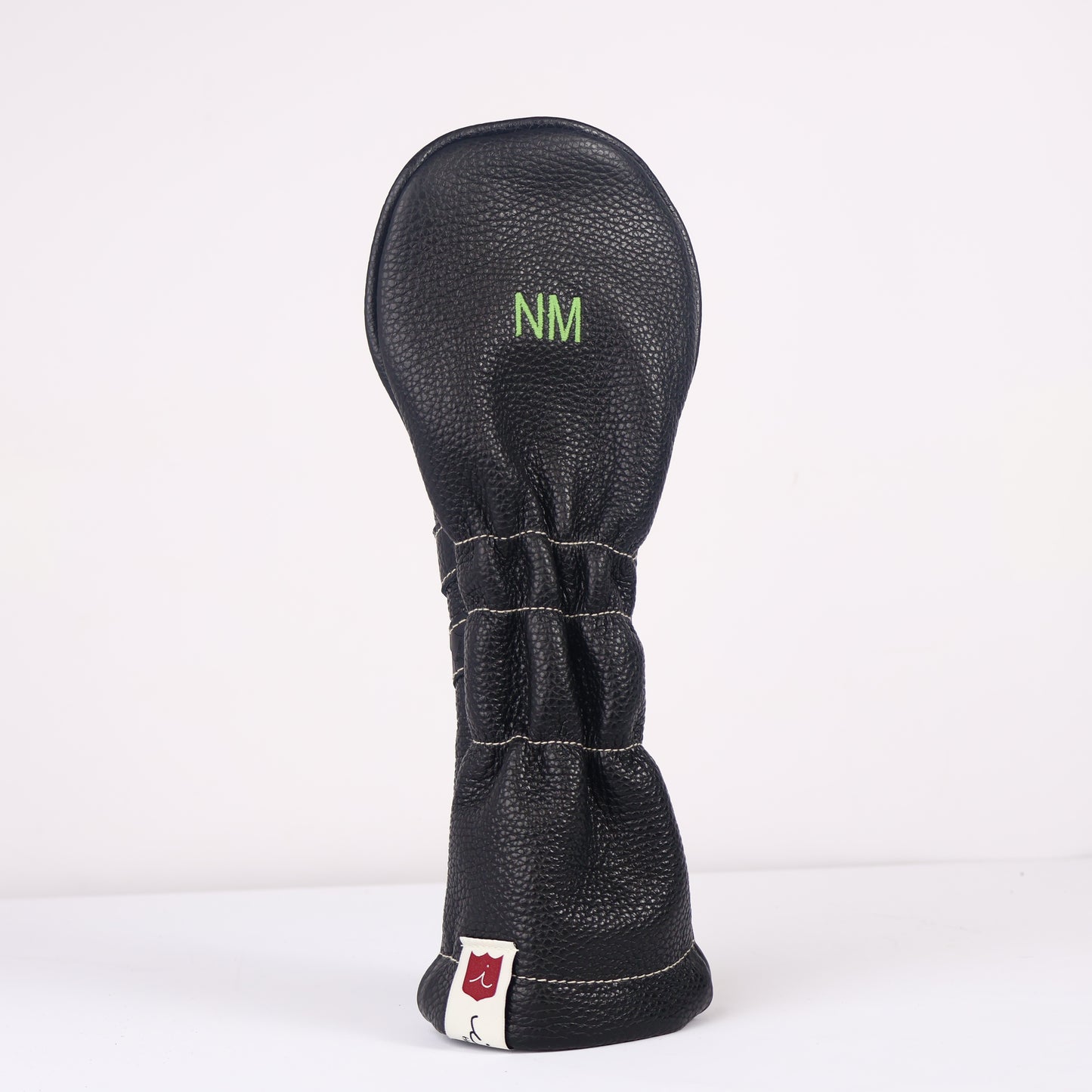 Wood Headcover: Pitch Black + Black Boa