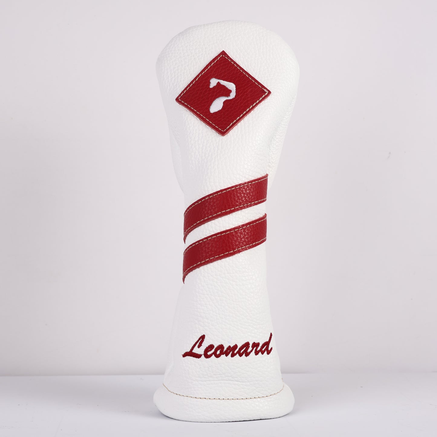 Wood Headcover: Pure White + Sunday Red