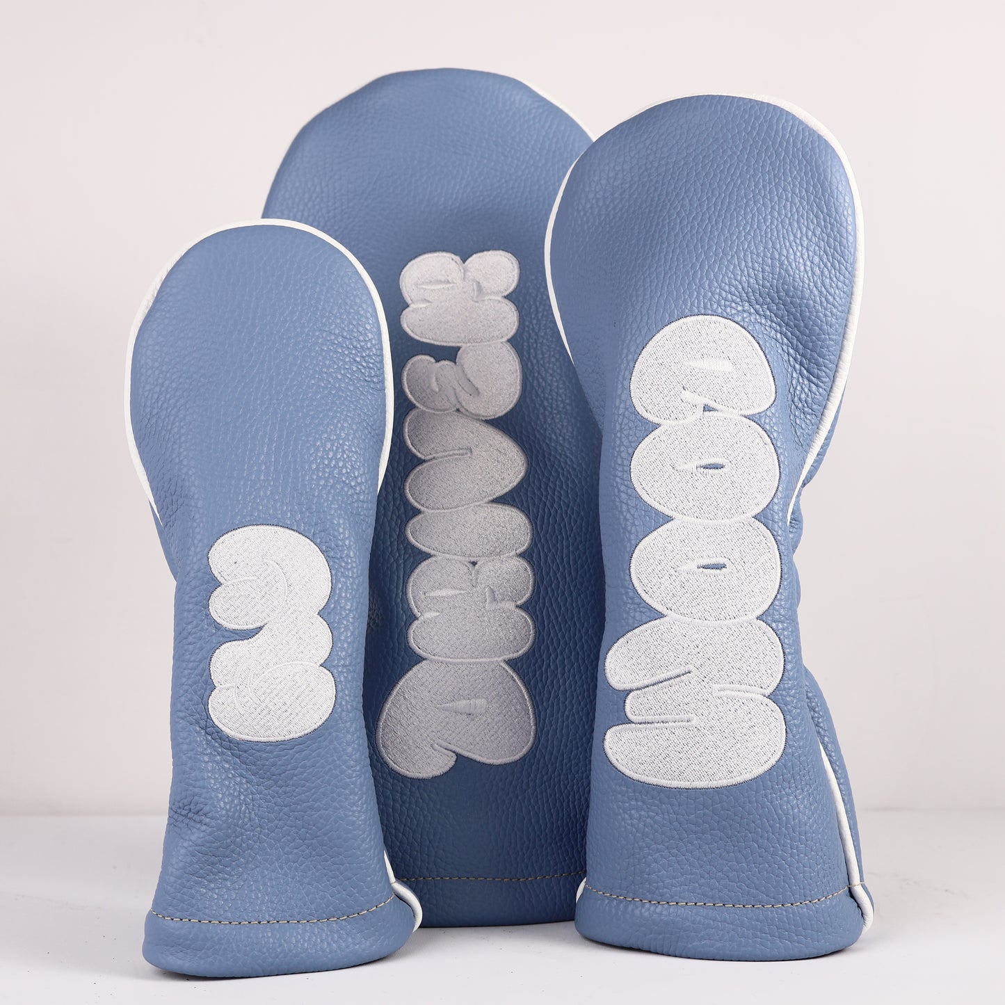 Headcover Set: Carolina Blue + Pure White