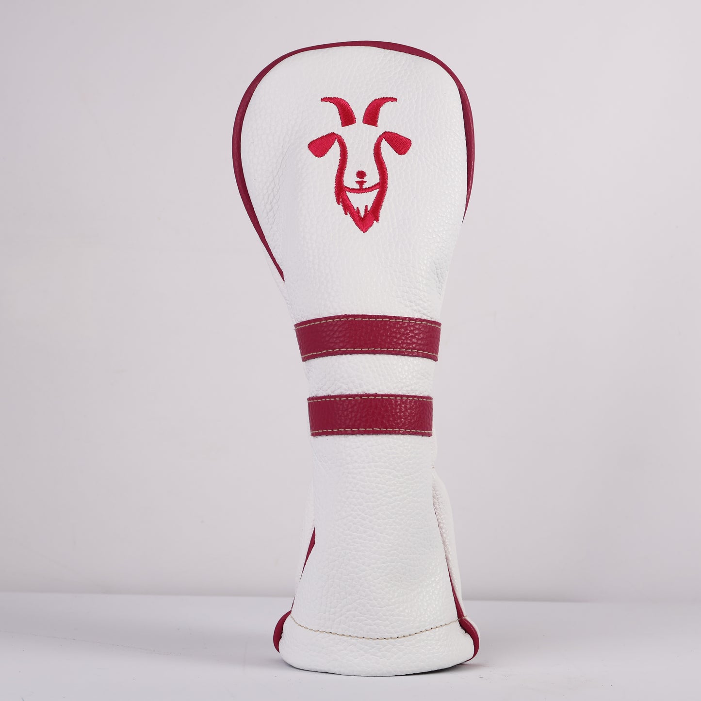 Wood Headcover: Pure White + Hot Pink