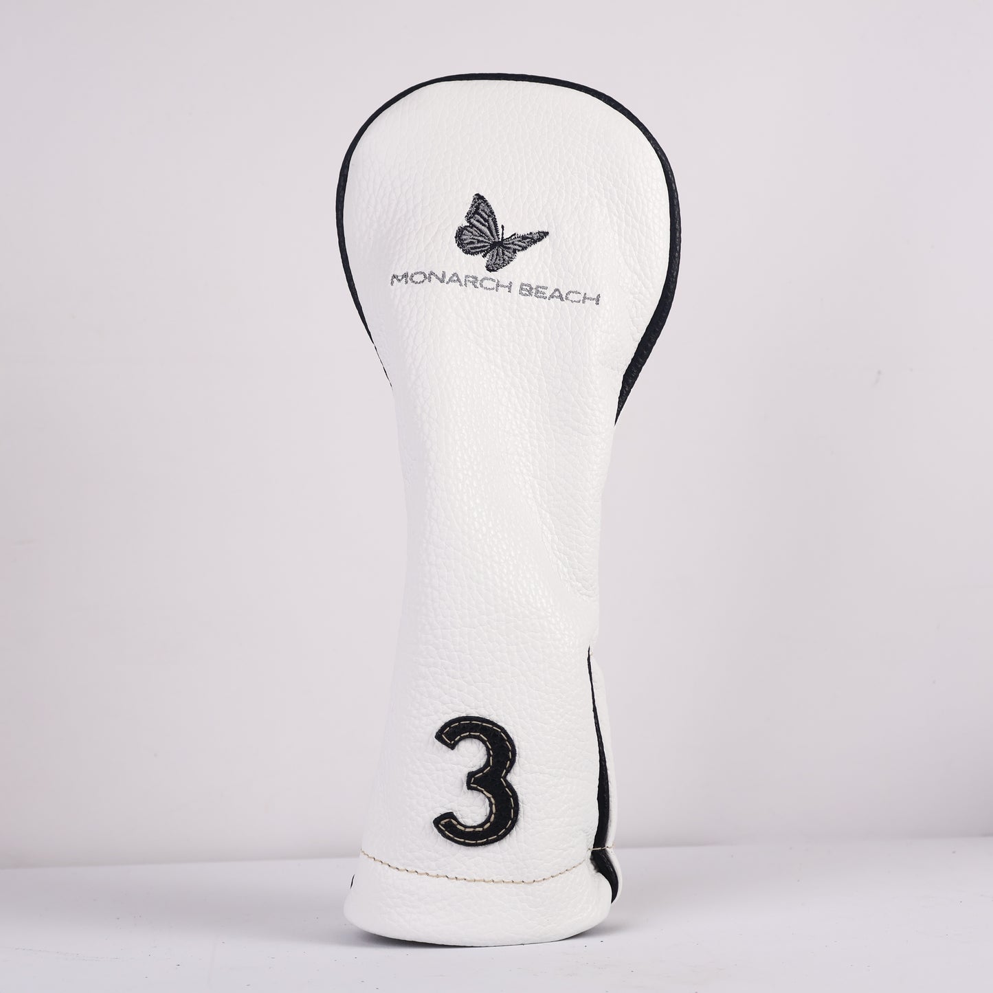 Wood Headcover: Pure White + Pitch Black