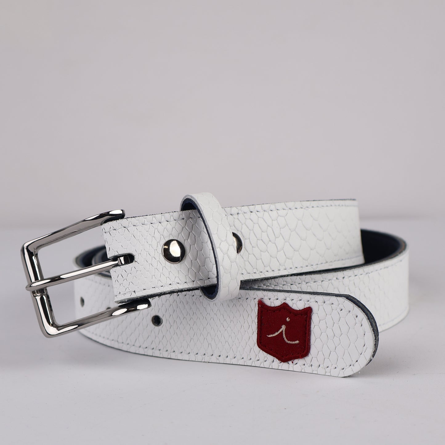 Strato 3.0 Belt: White Boa + Navy