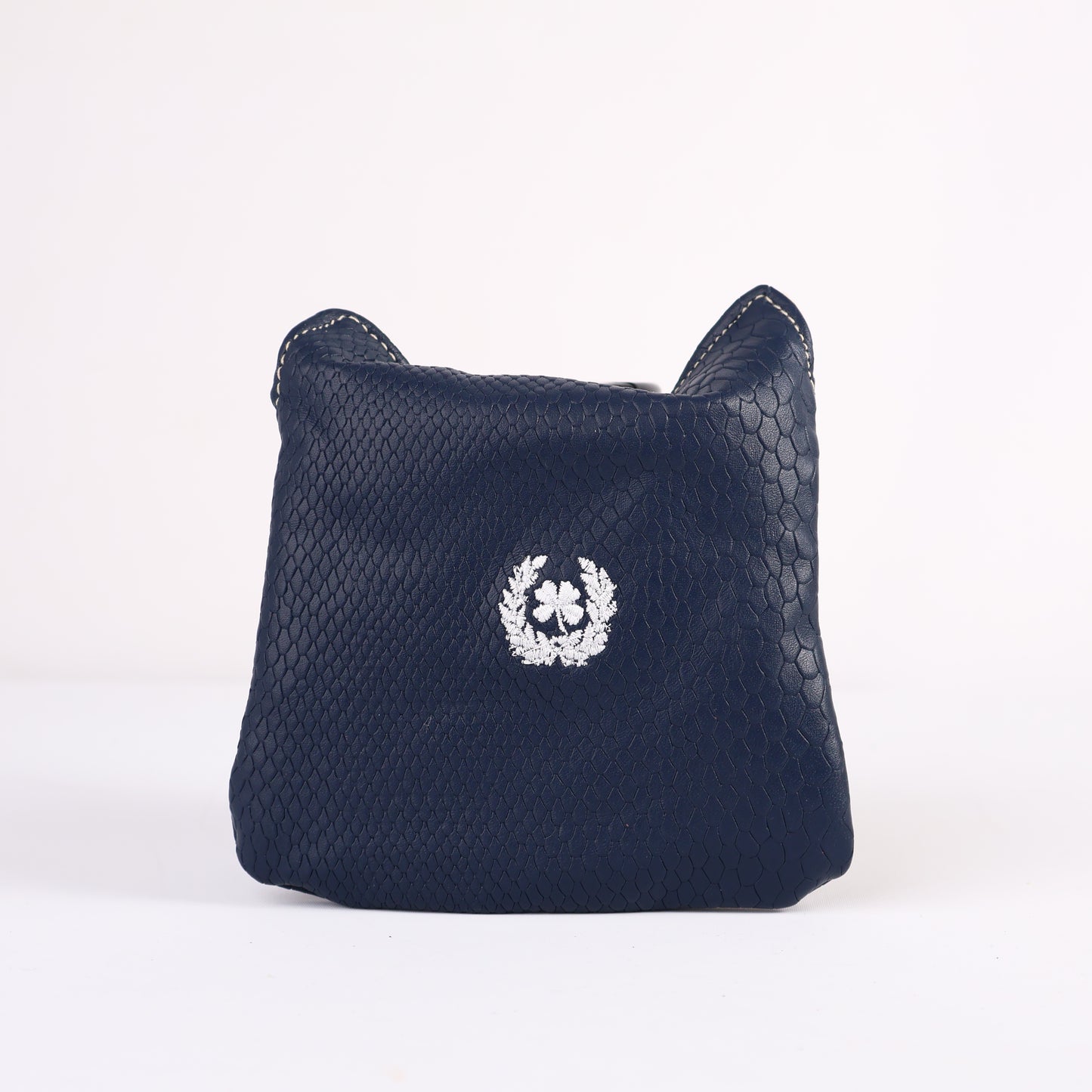 Full Mallet Headcover: Navy Boa + Navy Boa