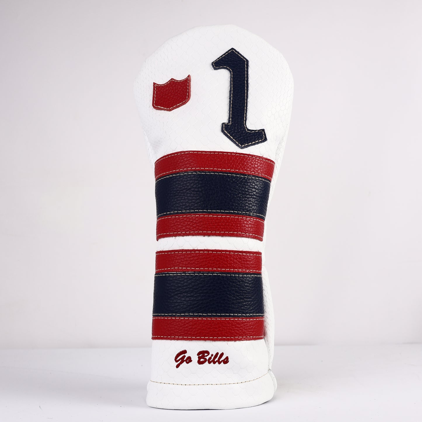 Headcover Set: White Boa + Sunday Red + Navy