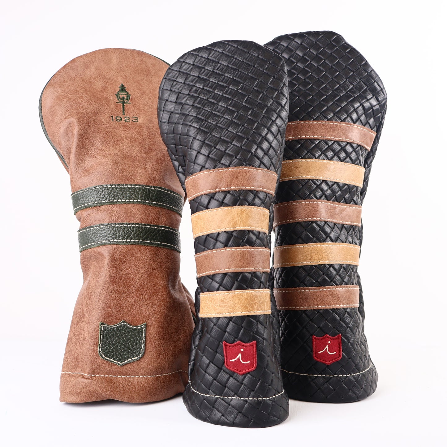 Headcover Set: Black Sassari + Vermont Honey + Tobacco Brown + Olive +
