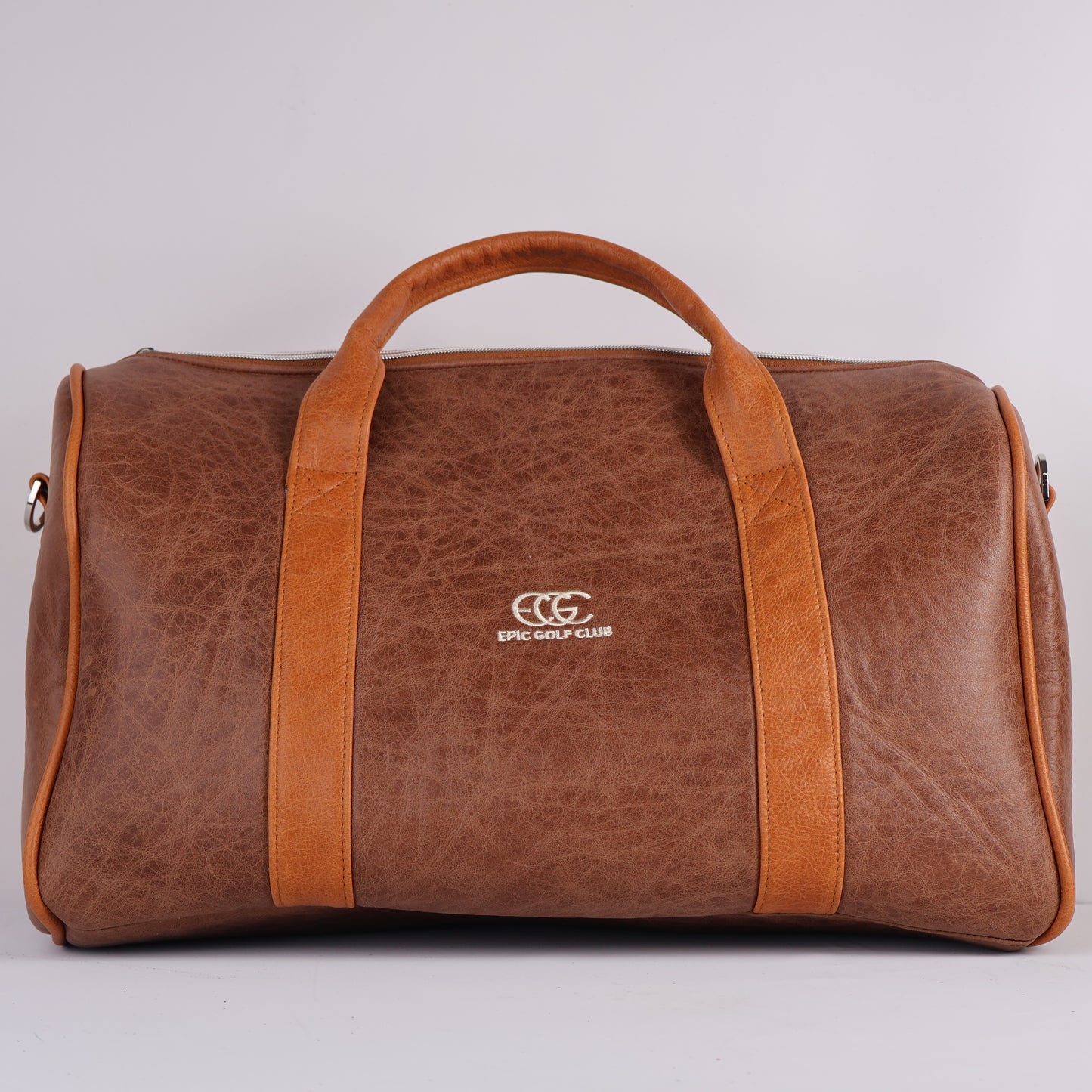 Weekender Duffel Bag: Tobacco Brown + Carmel