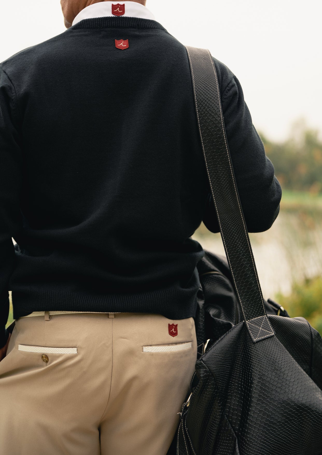 Custom Tour Short: Khaki + White Croc