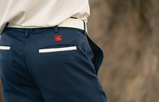 Custom Tour Short: Navy + White Croc