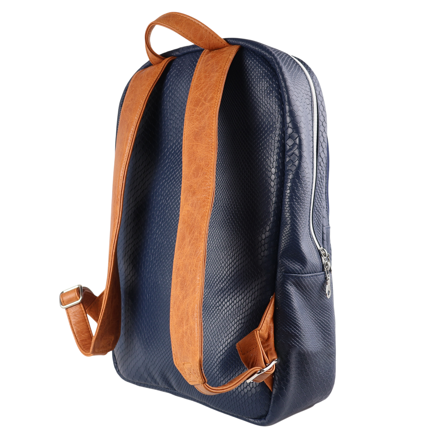 Red Label Backpack: Navy Boa + Carmel