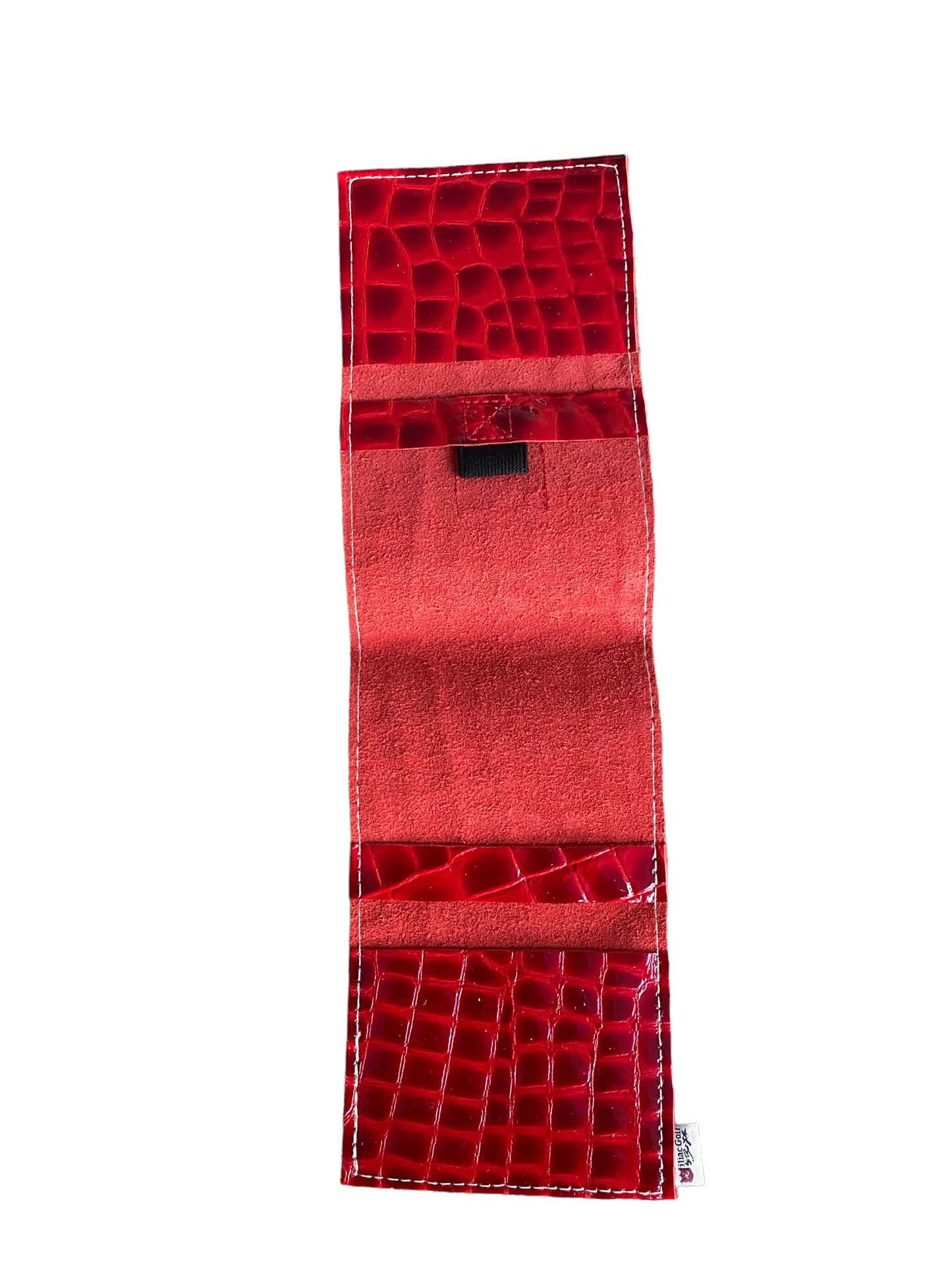 Scorecard Holder: Red Patent Croc