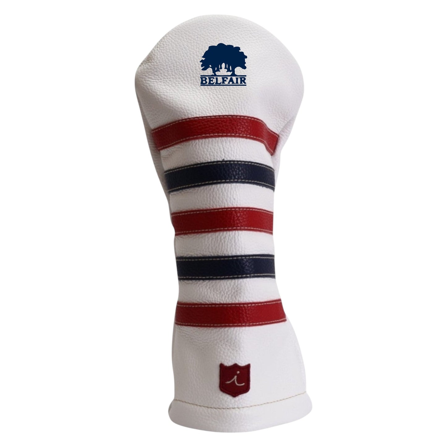 BF Polo Headcover: Pure White + Sunday Red / Navy
