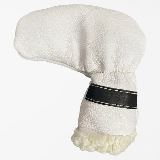 Royal Cloud Putter Cover: Pure White + Pitch Black