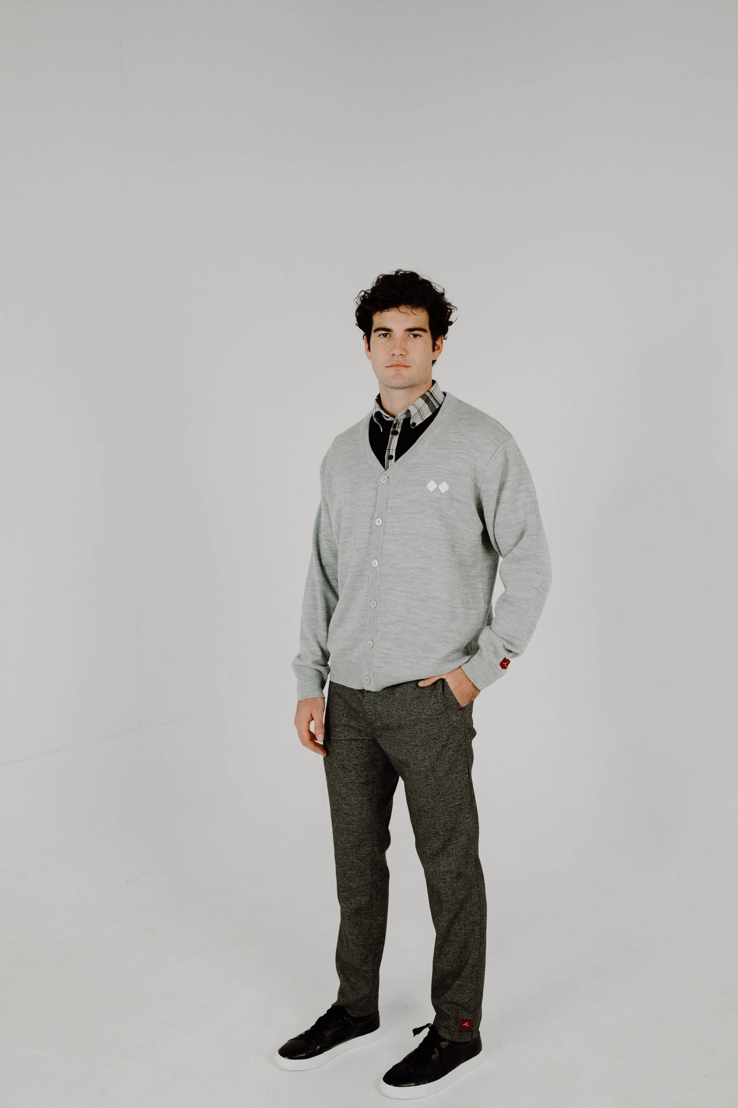 Clubhouse Cardigan: Steel Gray