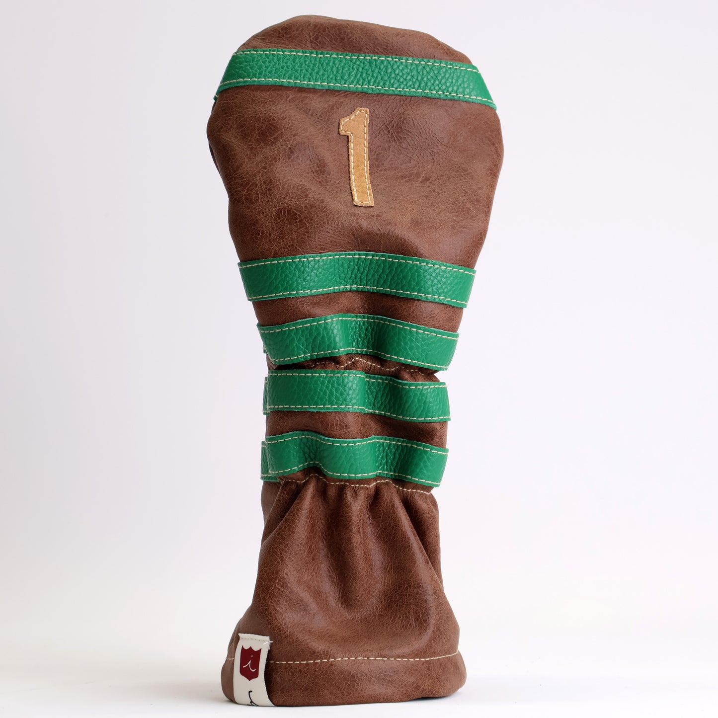 POLO HEADCOVER: TOBACCO BROWN + MASTERS GREEN / VERMONT HONEY