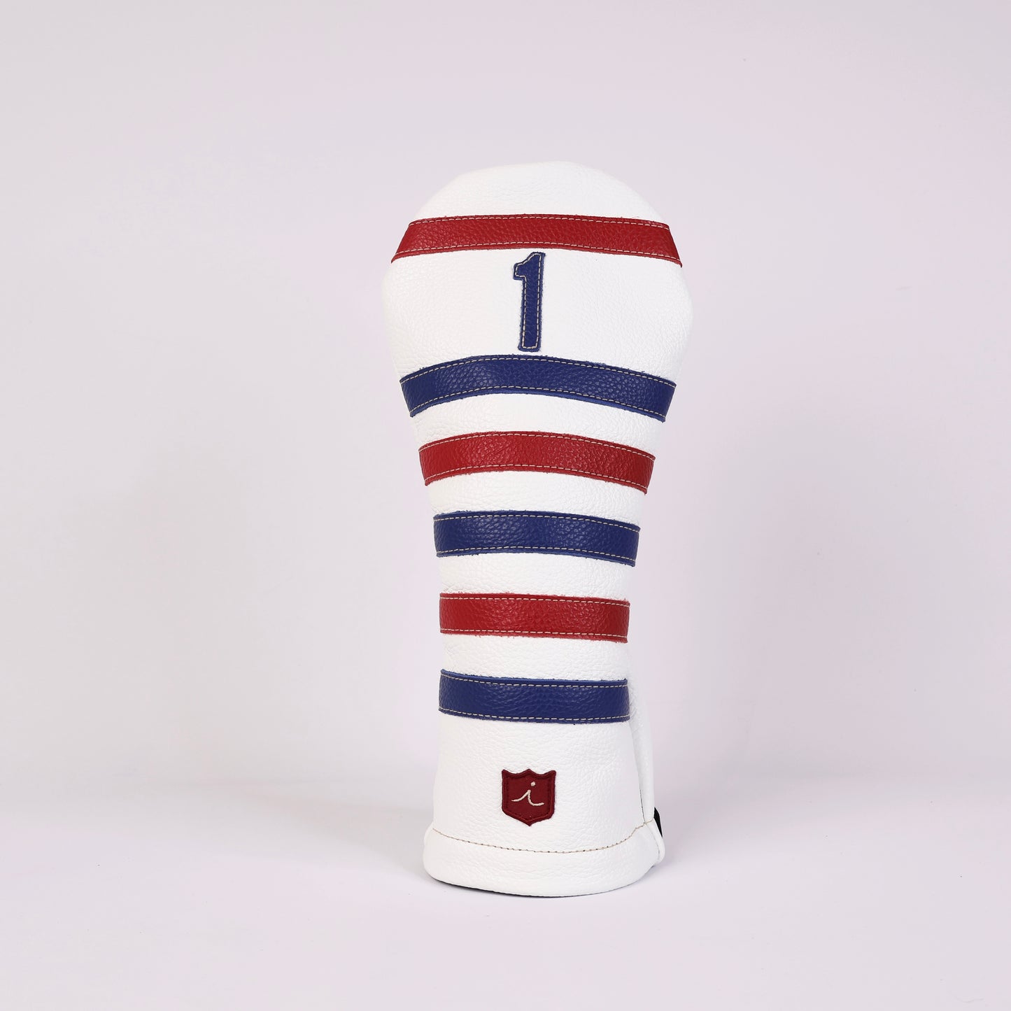 Polo Headcover: Pure White + Sunday Red / True Blue