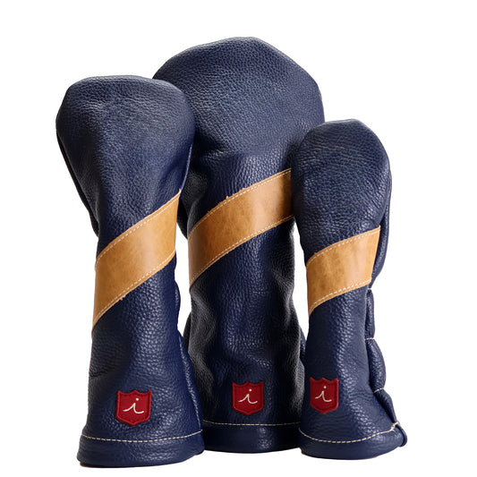 ROYAL HEADCOVER: NAVY + VERMONT HONEY