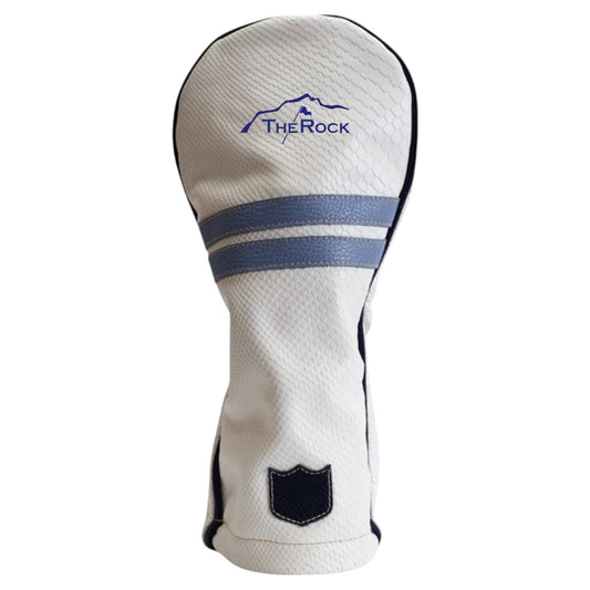 LR Timeless Headcover: White Boa + Carolina Blue / Navy