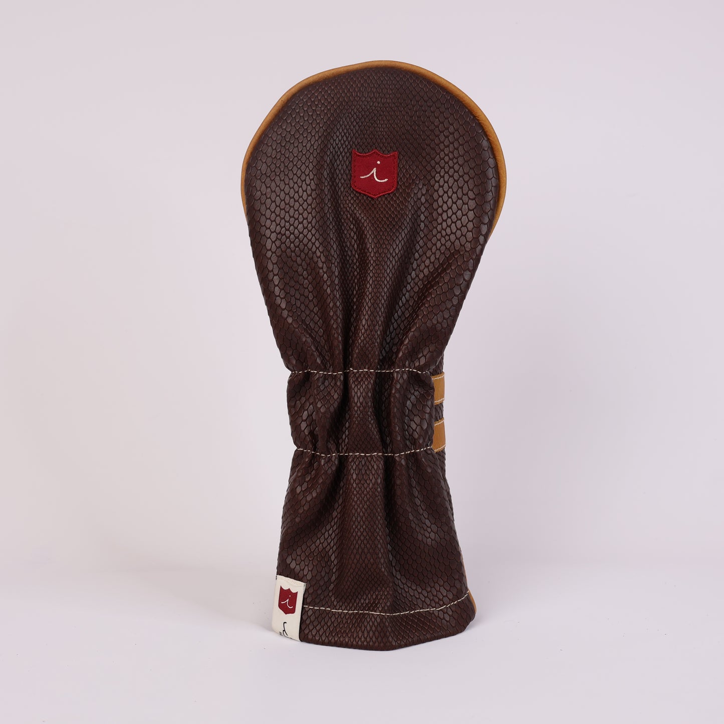 Timeless Headcover: Brown Boa + Caramel