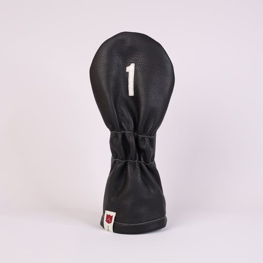 Vintage Headcover: Pitch Black + White Sassari