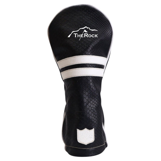 LR Timeless Headcover: Black Boa + Pure White