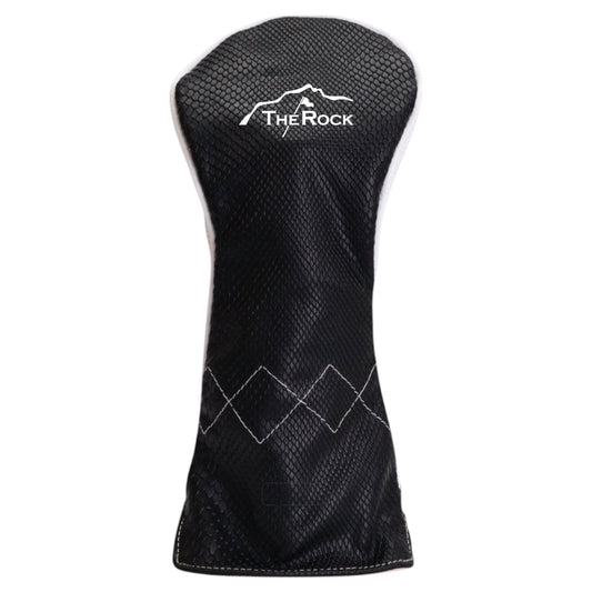 LR Triptych Headcover: Black Boa + Pure White