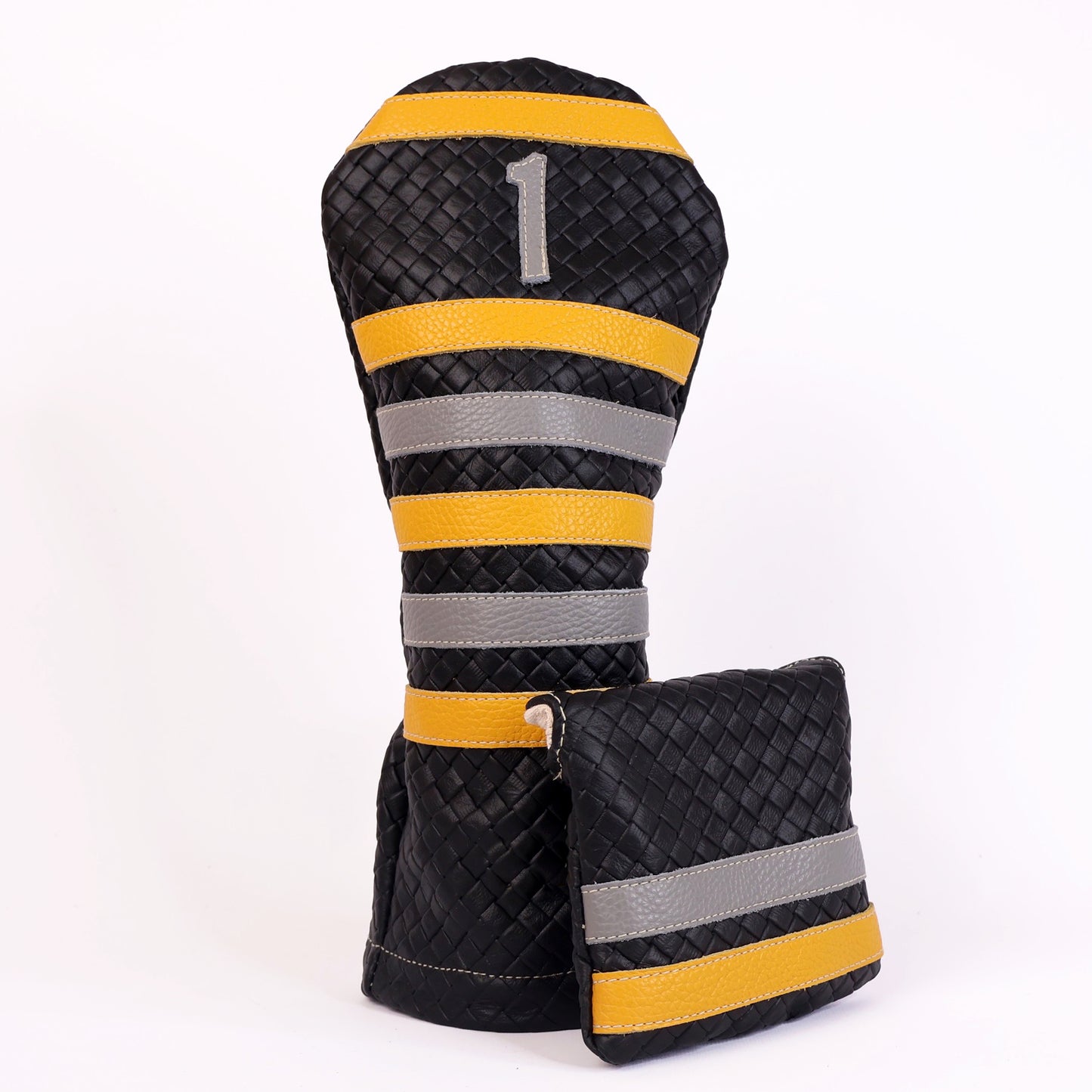 POLO HEADCOVER: BLACK SASSARI / GRANITE GRAY / GOLD