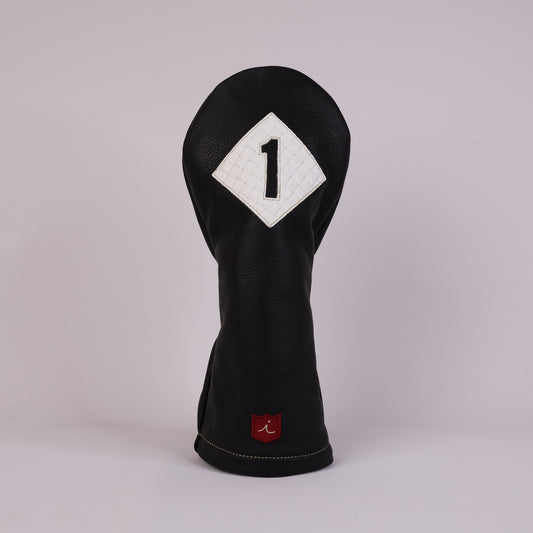 Vintage Headcover: Pitch Black + White Sassari