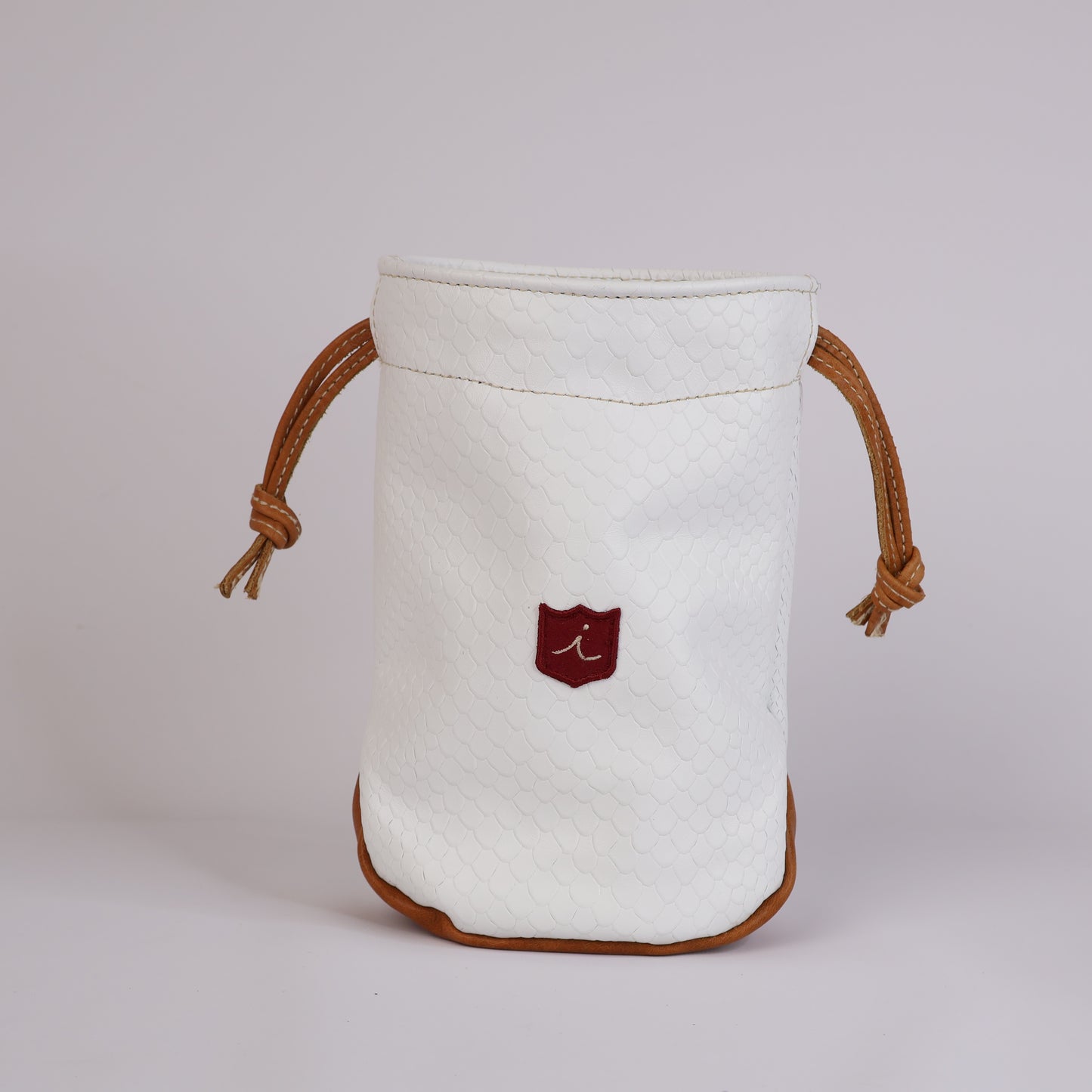 Valuables Pouch: White Boa + Vermont Honey