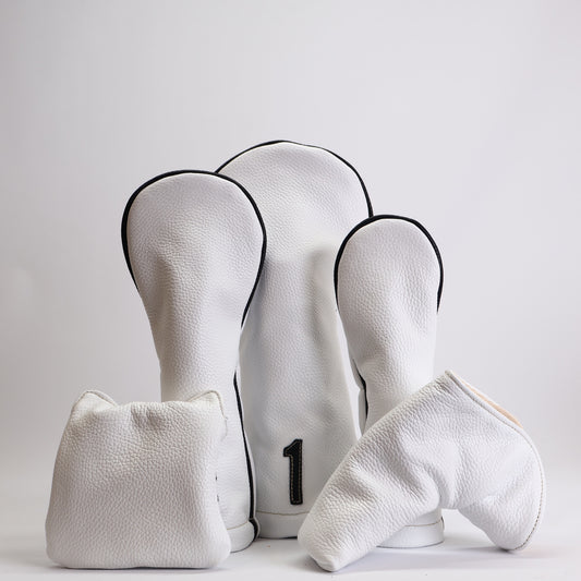 CLASSIC HEADCOVER: PURE WHITE + PITCH BLACK