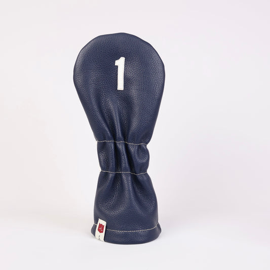 Polo Headcover: Navy + Pure White