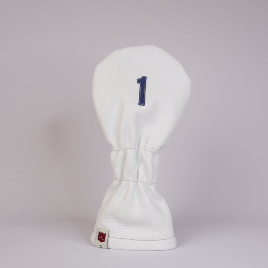 Vintage Headcover: Pure White + True Blue