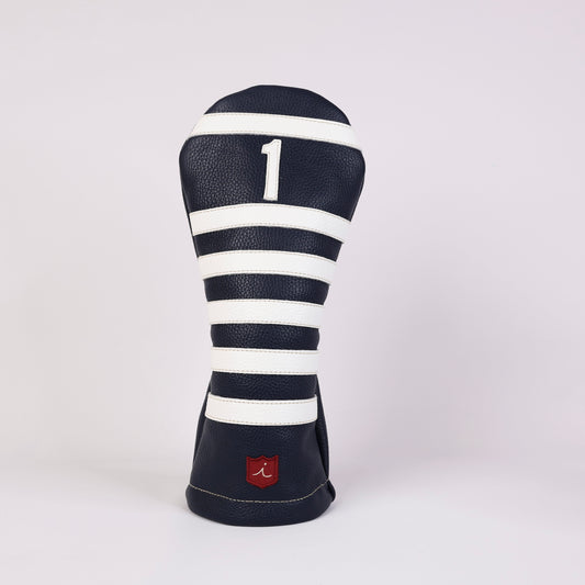 Polo Headcover: Navy + Pure White