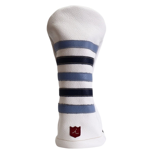 BF Polo Headcover: Pure White + Carolina Blue / Navy