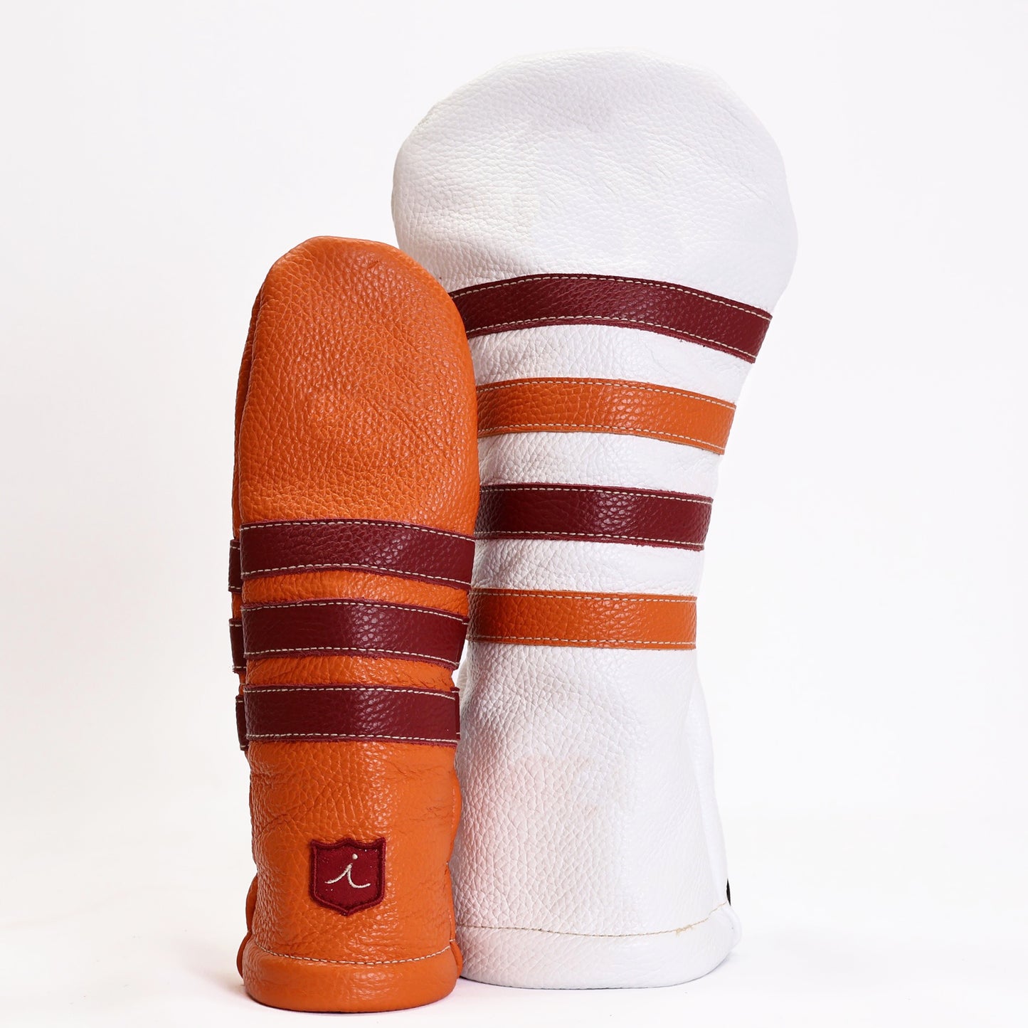 POLO HEADCOVER: PURE WHITE / BRIGHT ORANGE / CRIMSON [VIRGINIA TECH]