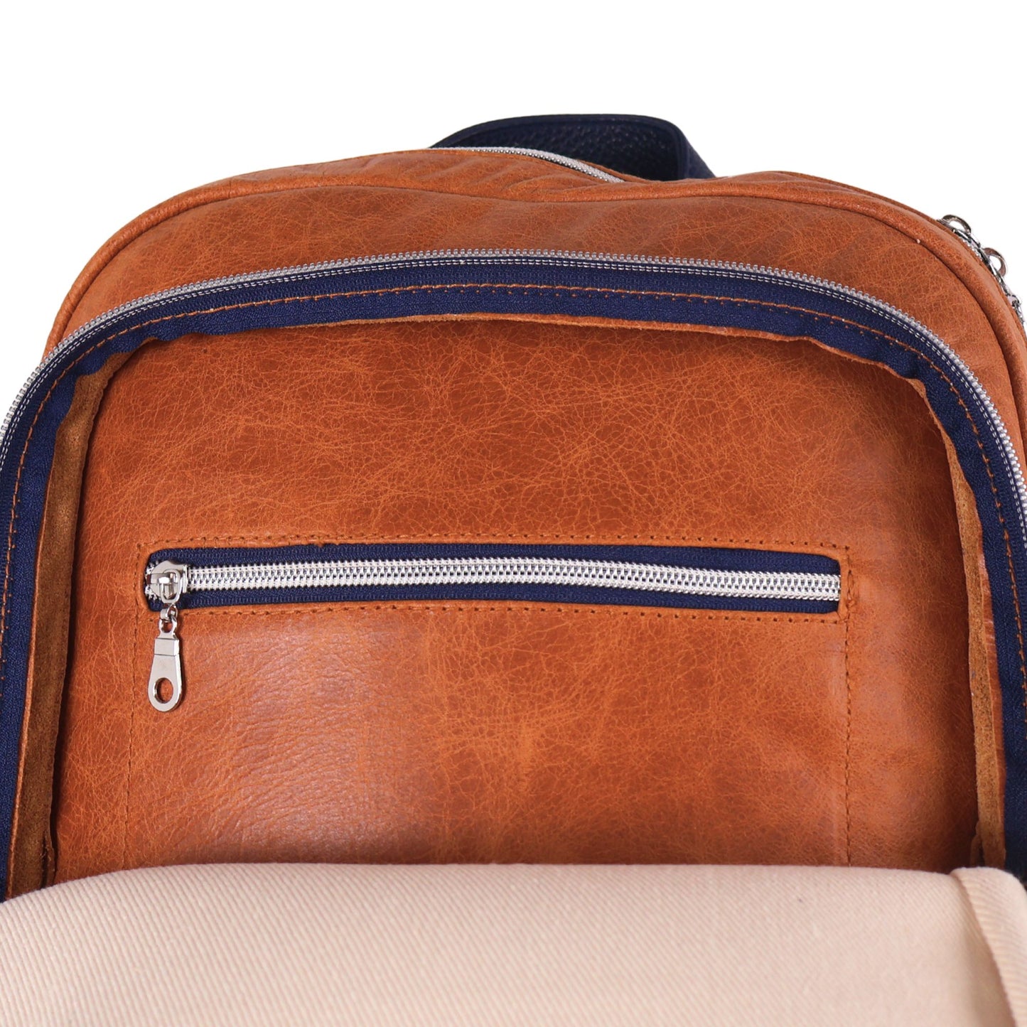 Red Label Backpack: Carmel + Navy
