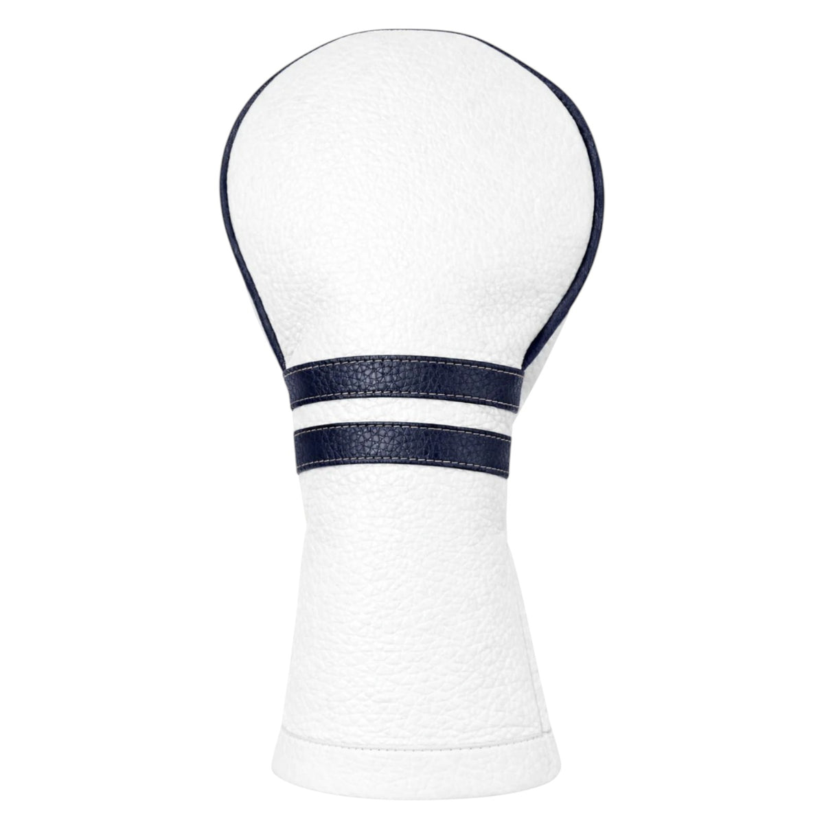 pure white + navy headcover