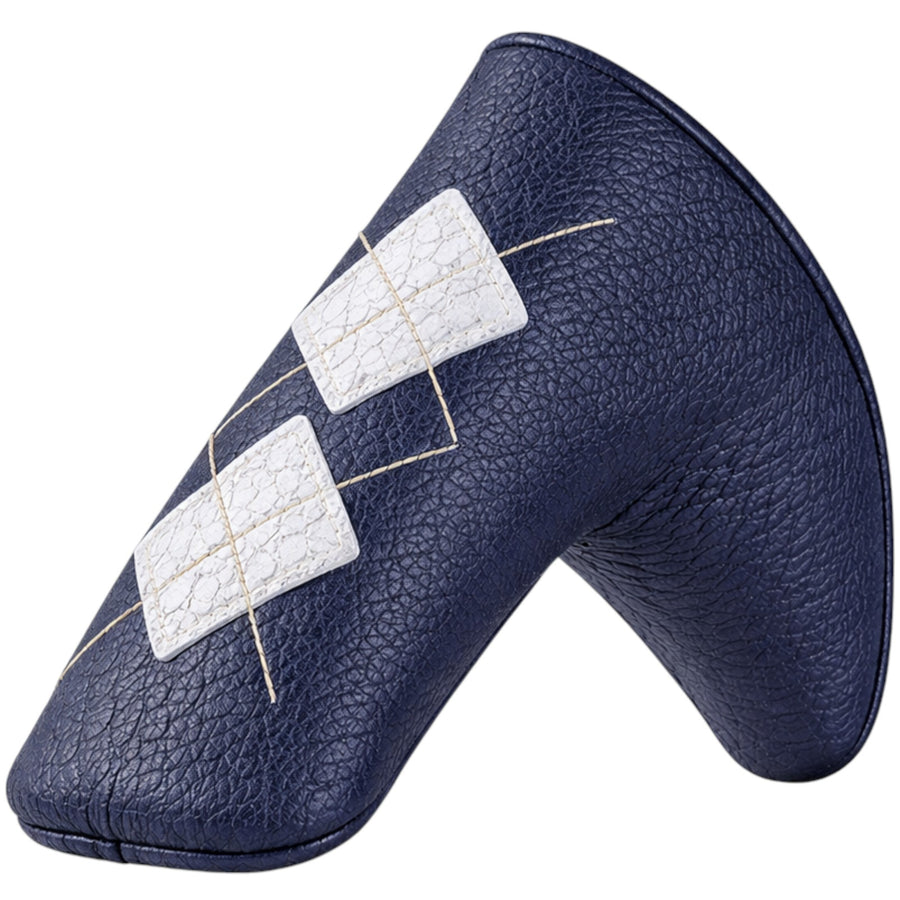 The Argyle Leather Blade Putter Cover