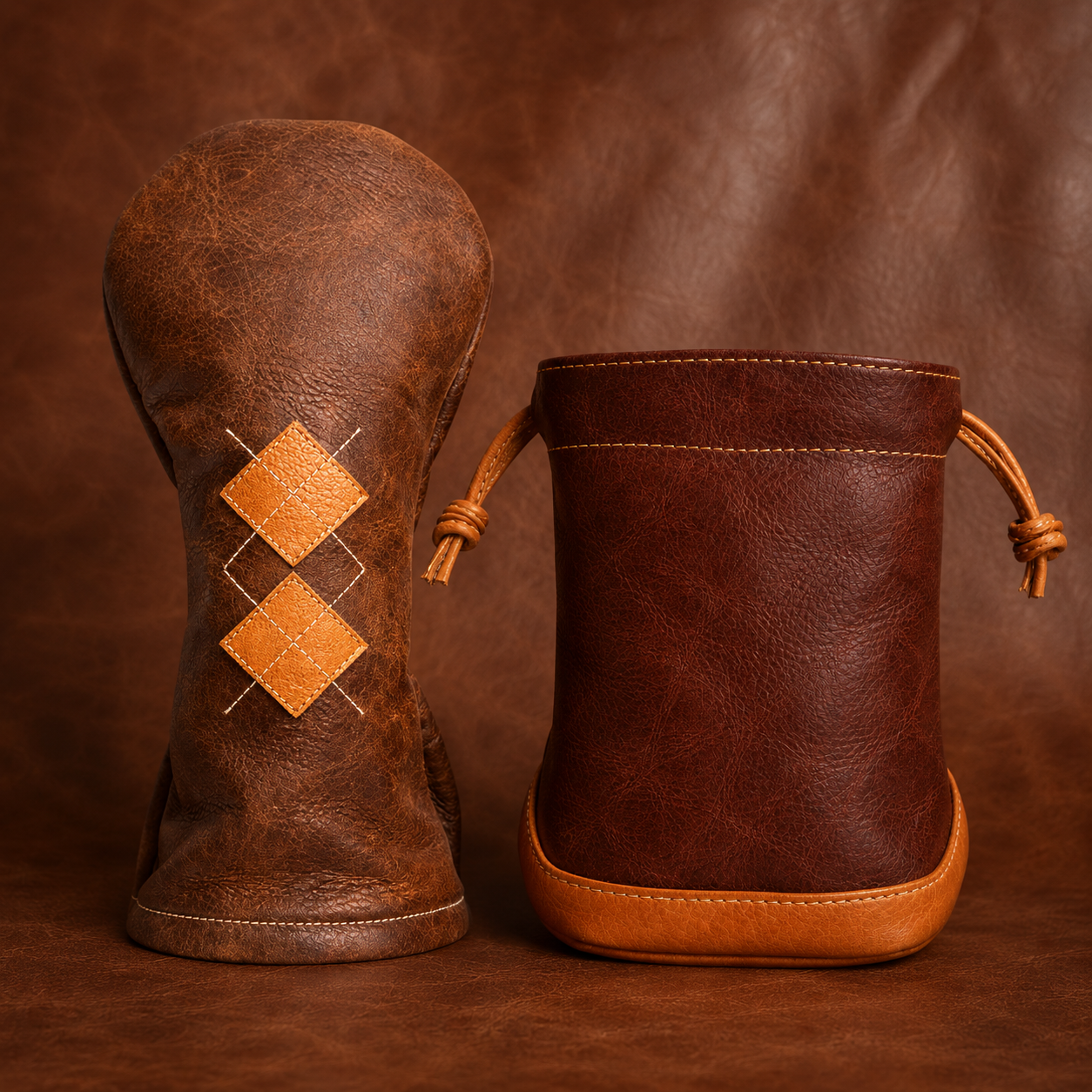 The Course Standard, headcover and valuables pouch