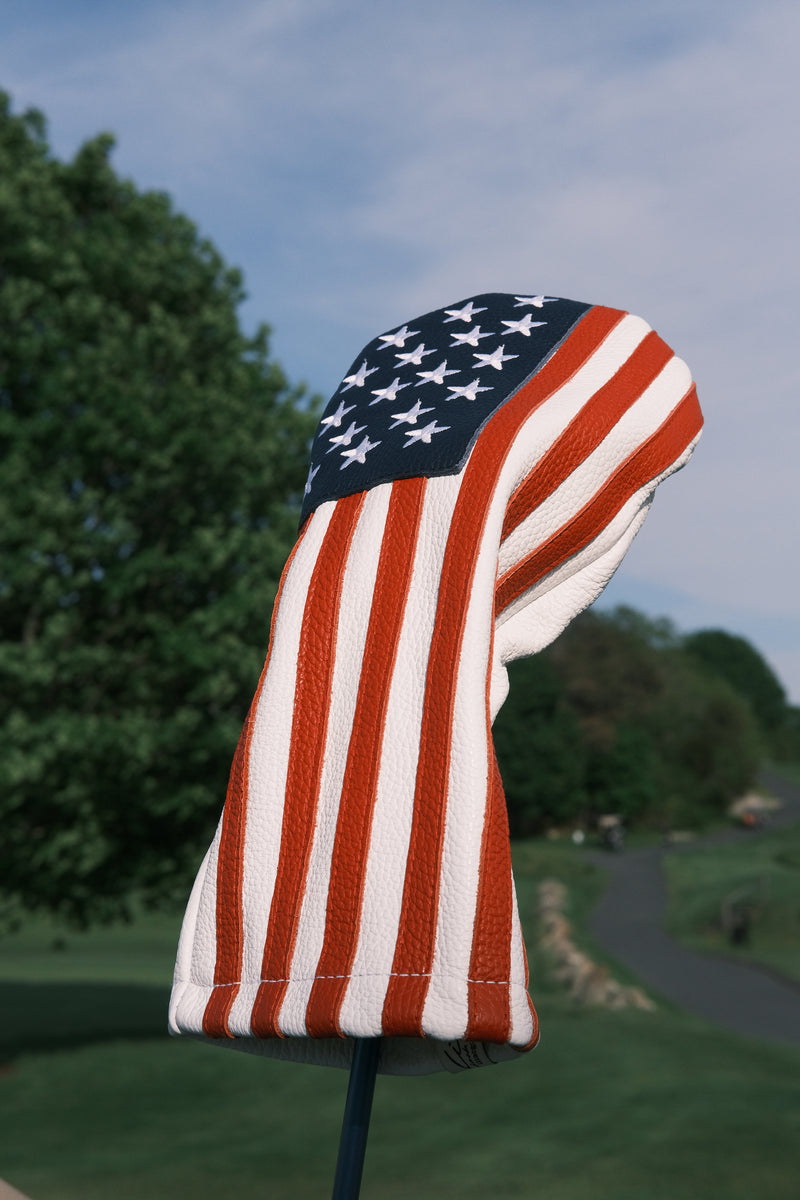 Iliac Golf handmade full grain leather golf headcover built in the USA