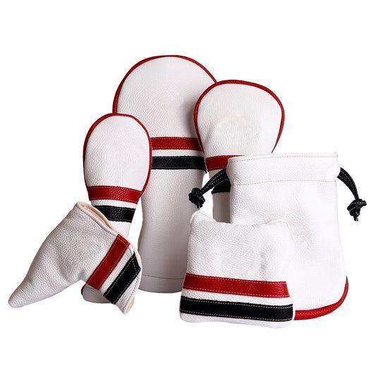 HEADCOVER: PURE WHITE + SUNDAY RED / PITCH BLACK