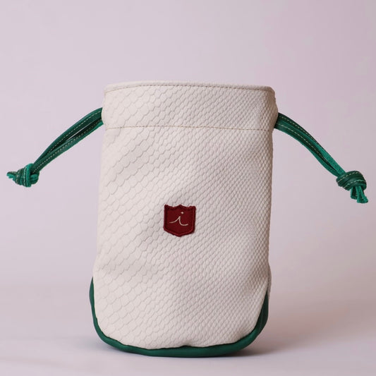 Valuables Pouch: White Boa / Masters Green